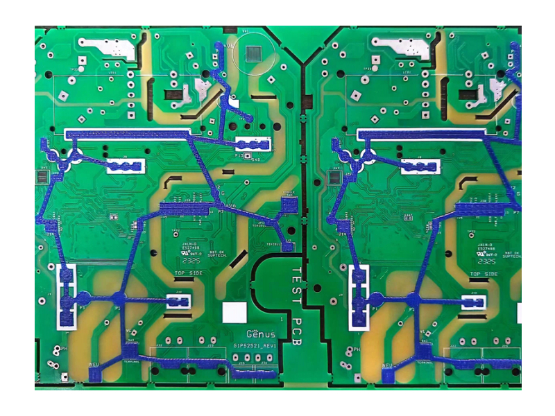 Blue glue PCB